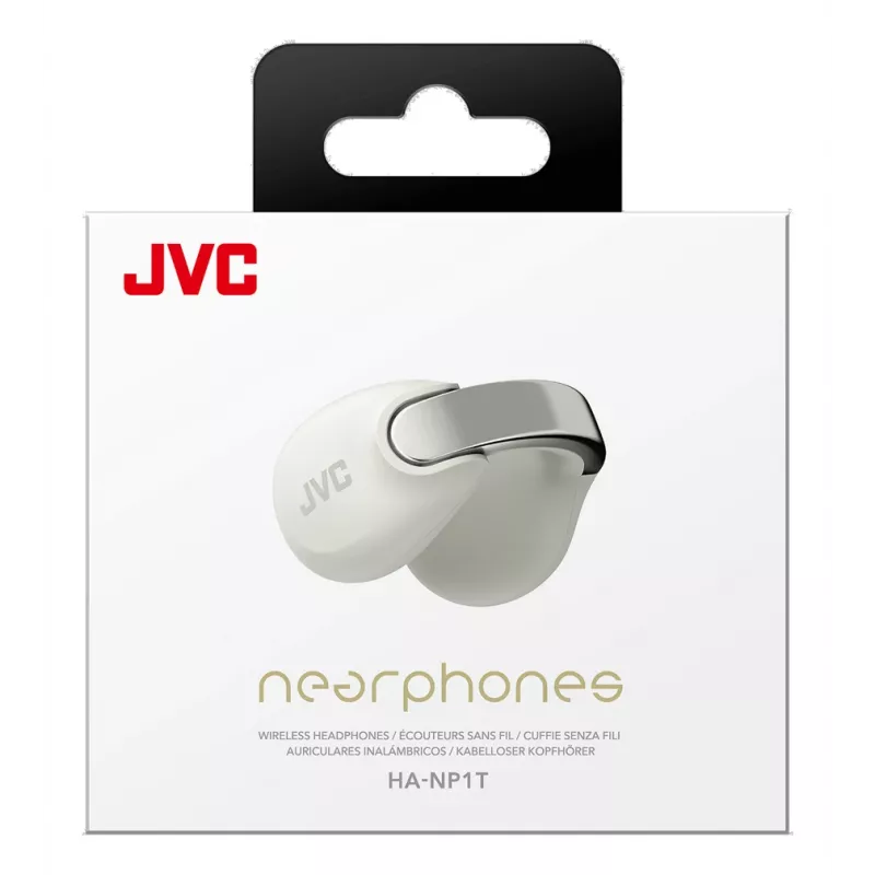 JVC HA-NP1T headset True Wireless Stereo (TWS) korvaklipsi puhelut/musiikki USB Type-C Bluetooth hopea, valkoinen