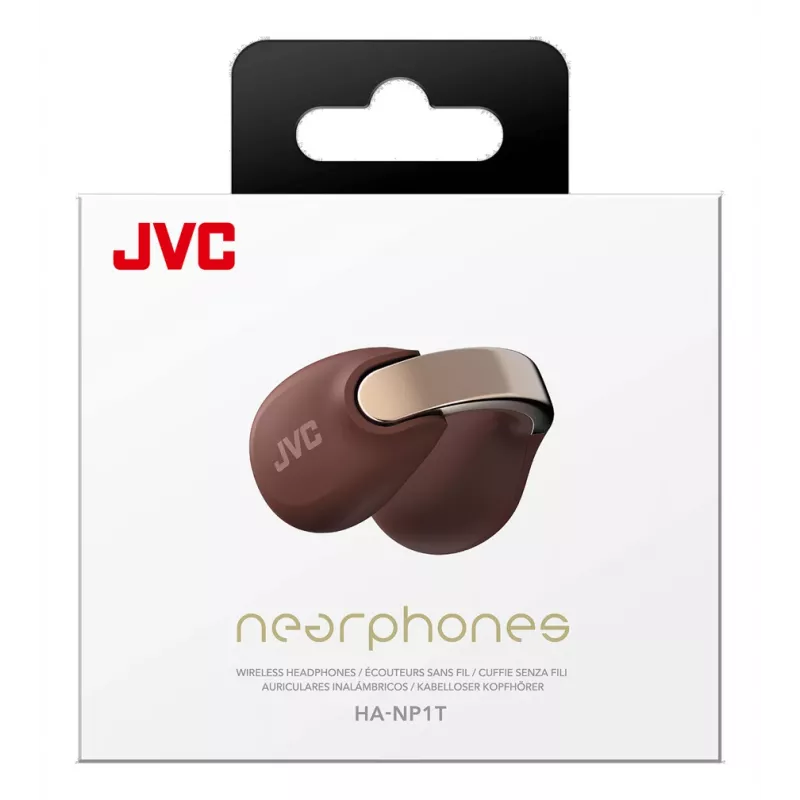 JVC HA-NP1T headset True Wireless Stereo (TWS) korvaklipsi puhelut/musiikki USB Type-C Bluetooth ruskea, hopea