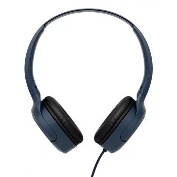 Johdollinen binauralinen headset JVC HA-S33UCAU, päänauha, USB-C, 2 elementtiä 2,97 cm, 20–20000 Hz, kaapeli 1,2 m, sininen