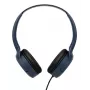 JVC HA-S33UC-AU USB-C langalliset korvien päälle asettuvat kuulokkeet mikrofonilla ja kaukosäätimellä, 1,2 m johto, sininen