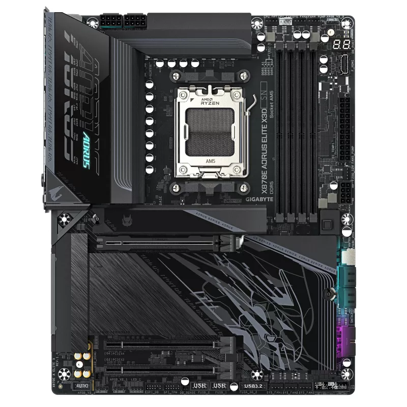 Emolevy GIGABYTE X870E AORUS ELITE X3D, AMD AM5, ATX