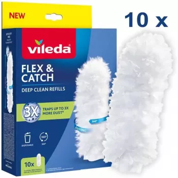 VILEDA Flex&Catch 177662 -pölyhuiskun täyttösarja – 10 vaihtopäätä