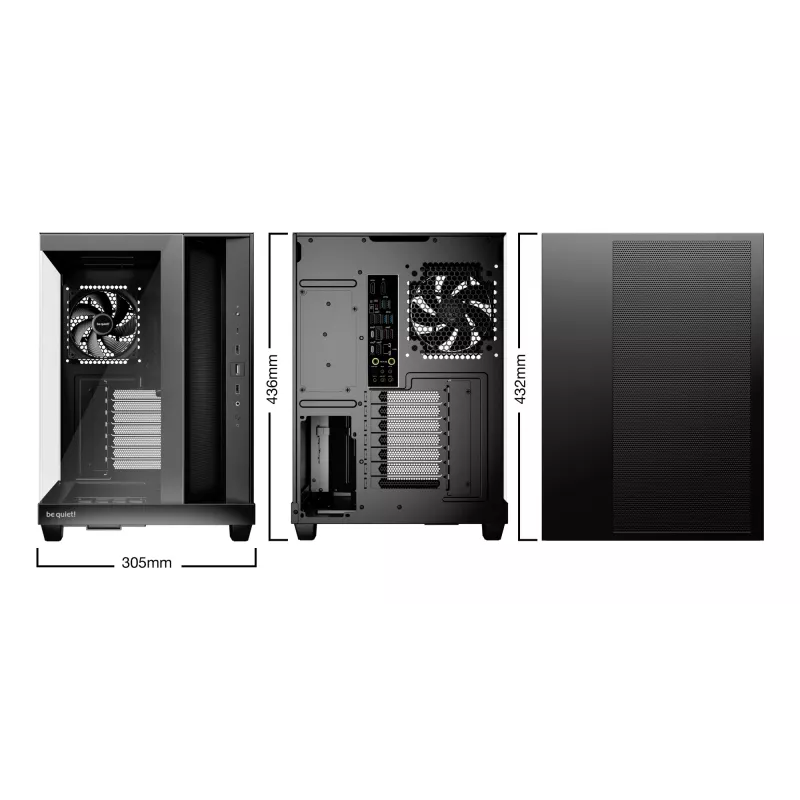 be quiet! Light Base 500 -tietokonekotelo Midi Tower musta