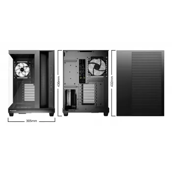 be quiet! Light Base 500 LX -tietokonekotelo musta Midi Tower ATX 3x 120mm tuuletinta