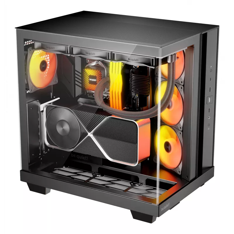 be quiet! Light Base 500 LX -tietokonekotelo musta Midi Tower ATX 3x 120mm tuuletinta