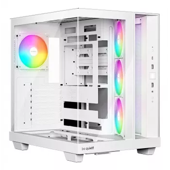PC-kotelo be quiet Light Base 500 LX White Midi Tower ATX/PS2-virtalähdetuki 3x120 mm edessä 1x120 mm takana tukee 2,5/3,5