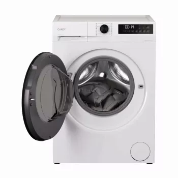 Candy GWD 374SB7-S pesukone-kuivausrumpu vapaasti seisova edestä täytettävä valkoinen E