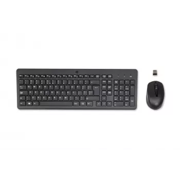 HP 330 langaton hiiri- ja näppäimistöyhdistelmä, täysikokoinen (100 %), langaton, RF langaton, QWERTY, musta, hiiri mukana