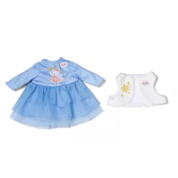 Nuken mekko ZAPF BABY born Winterkleid 36 cm nukeille, monivärinen, taitettava, ikä 1+