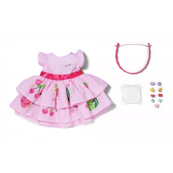 Nuken mekko ZAPF BABY born mekko Pinplaylla 43 cm nukelle, monivärinen, taitettava, ikä 3+
