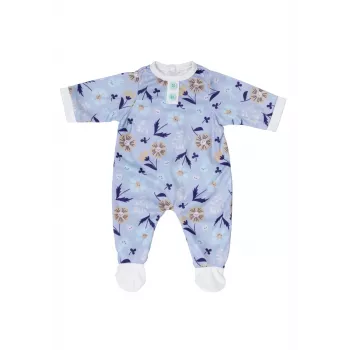 Nuken potkupuku ZAPF BABY born potkupuku sininen 43 cm nukeille, kangas, taitettava, ikä 3+