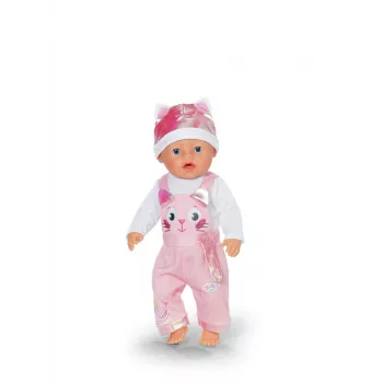 Nuken vaatesetti ZAPF BABY born potkupuku ja hattu 43 cm nukeille, monivärinen, taitettava, yli 3-vuotiaille