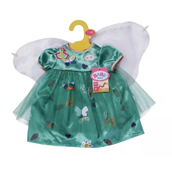 Nuken mekko ZAPF BABY born keijumekko siivillä 43 cm nukeille, monivärinen, taitettava, yli 3-vuotiaille lapsille