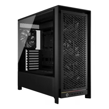 PC-miditornikotelo CORSAIR FRAME 5000D RS — musta, ATX/EATX-tuki, 3x 140 mm etutuulettimet, karkaistu lasi, 250×556×542 mm