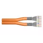 DIGITUS asennuskaapeli - Cat 7 - S/FTP - AWG 23/1 - Duplex - 100 m - oranssi