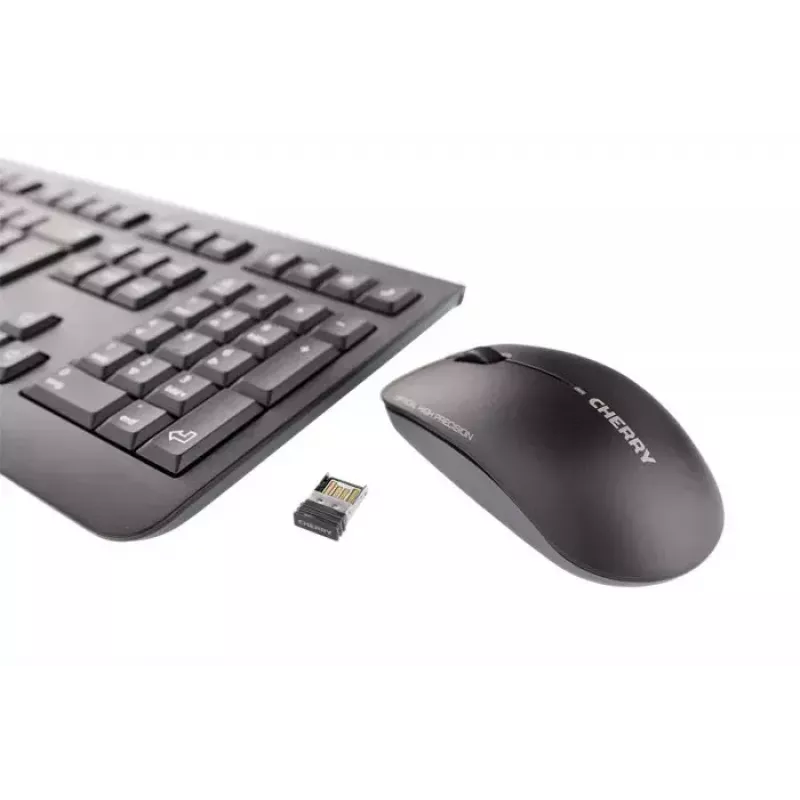 CHERRY DW 3000 näppäimistö ja hiiri sisältyy yleiskäyttöön RF langaton AZERTY ranska musta