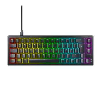 CHERRY K5V2 Compact näppäimistö pelaaminen USB QWERTZ saksa musta 68 näppäintä RGB LED