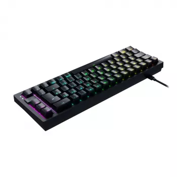 CHERRY K5V2 Compact näppäimistö pelaaminen USB QWERTZ saksa musta 68 näppäintä RGB LED