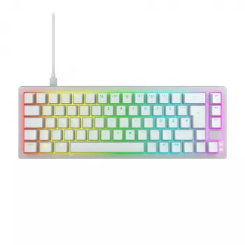 CHERRY K5V2 kompakti näppäimistö pelaaminen USB QWERTZ saksa valkoinen 68 näppäintä RGB LED