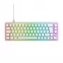 CHERRY XTRFY K5V2 RGB kompakti langallinen mekaaninen 65 % pelinäppäimistö, CHERRY MX2A Red, saksalainen QWERTZ, valkoinen