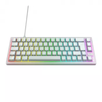 CHERRY K5V2 kompakti näppäimistö pelaaminen USB QWERTZ saksa valkoinen 68 näppäintä RGB LED
