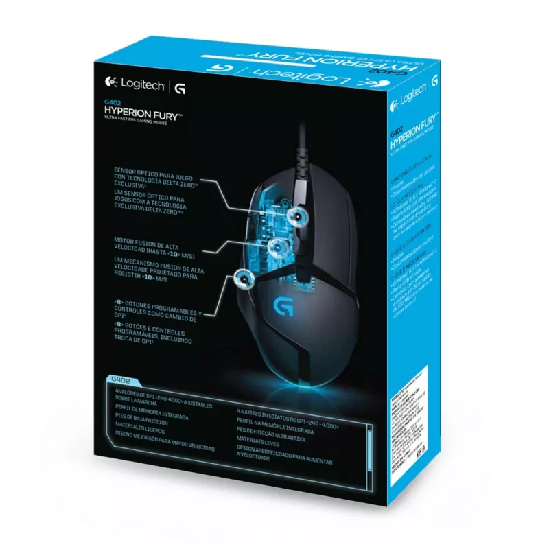 LOGITECH G402 FPS pelihiiri USB Hyperion Fury - EWR2