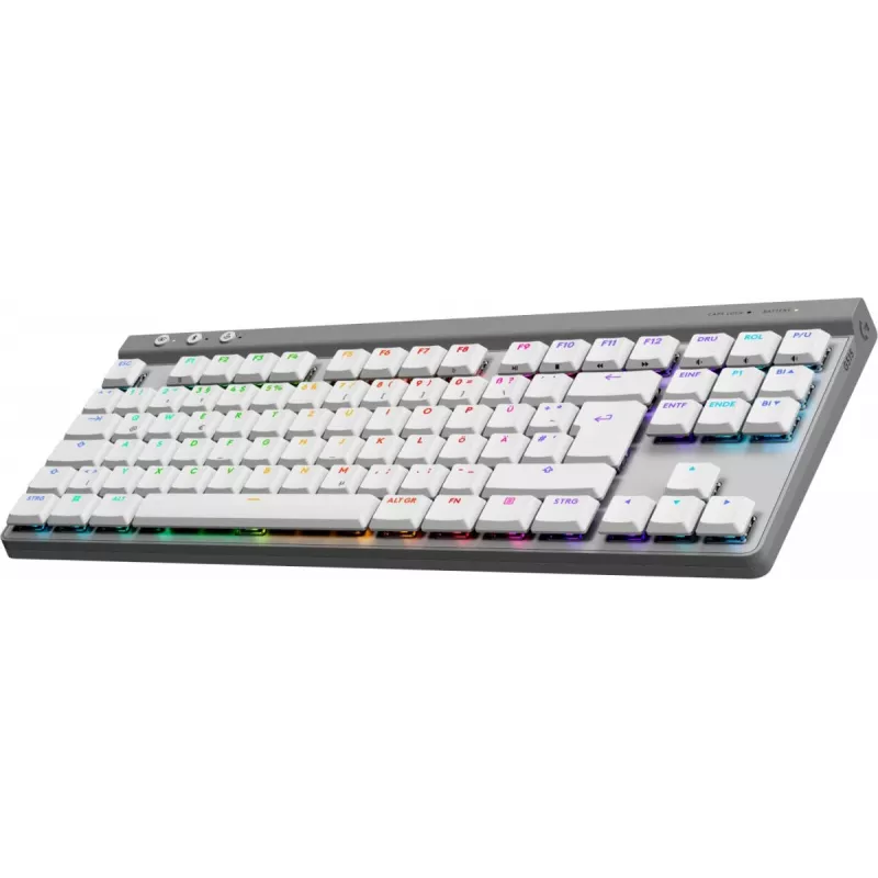 Logitech G515 LIGHTSPEED TKL langaton pelinäppäimistö, QWERTZ saksa, valkoinen