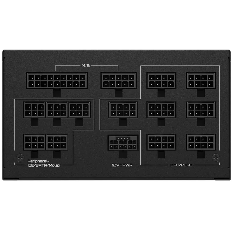 GIGABYTE UD1300GM PG5 virtalähde 1300 W 20+4 Pin ATX ATX musta