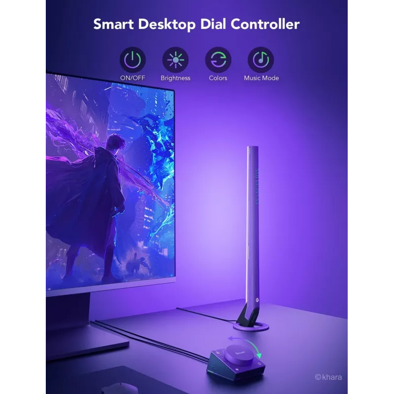 Älyvalaistussarja Govee H6047, Wi‑Fi/Bluetooth, 12V 24W, musta, 5 kpl