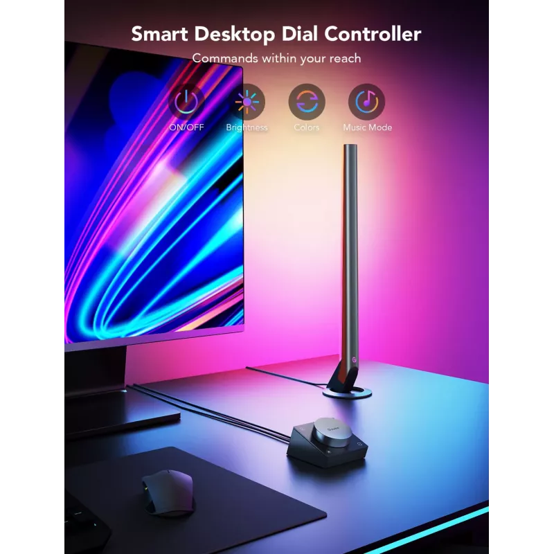 Älyvalaistussarja Govee H6047, Wi‑Fi/Bluetooth, 12V 24W, musta, 5 kpl