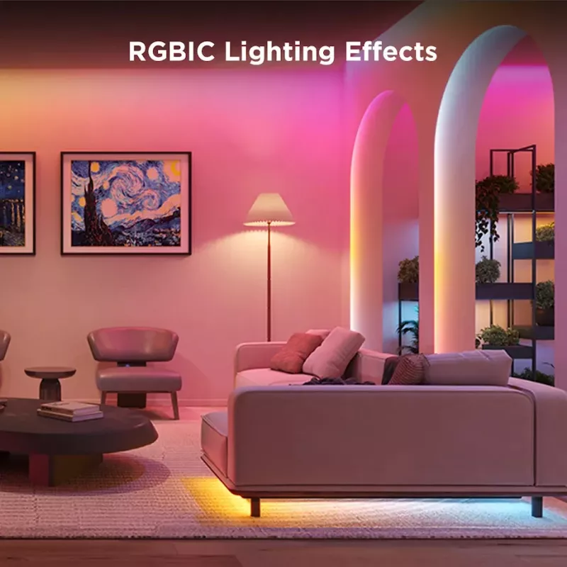 Älykäs LED-nauha Govee Strip Light S 5m – WLAN/Bluetooth, RGBIC, 5 000 mm, valkoinen