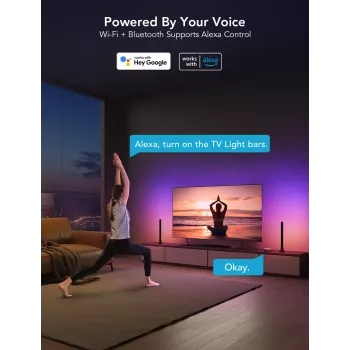 Govee H6046 TV-valopalkit | LED-valaistus | RGBIC, 2.4GHz WLAN, Bluetooth