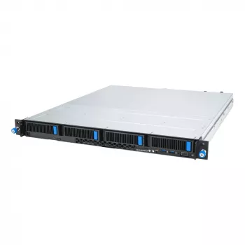Rack-palvelin ASUS RS300-E12-RS4, 1U, Intel C262, LGA1700, Xeon E-2400, 4x Hot-Swap 3,5 tuuman paikka, 450W virtalähde, DDR5 UDIMM jopa 128 GB