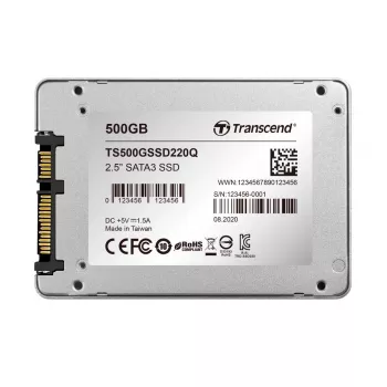TRANSCEND SSD SSD220q 500GB SATA III 6 Gb/s QLC NAND Flash
