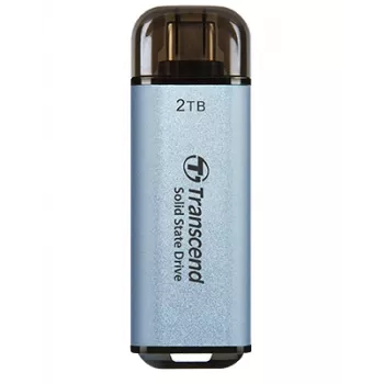 TRANSCEND Esd300c - 2TB kannettava SSD - USB Type-C - 3D NAND Flash - taivaansininen