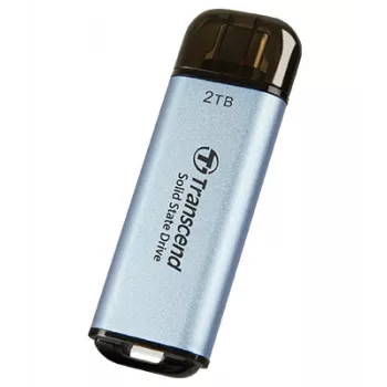 TRANSCEND Esd300c - 2TB kannettava SSD - USB Type-C - 3D NAND Flash - taivaansininen