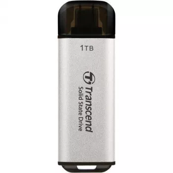 TRANSCEND Esd300s - 1TB kannettava SSD - USB Type-C - 3D-NAND-Flash - hopea