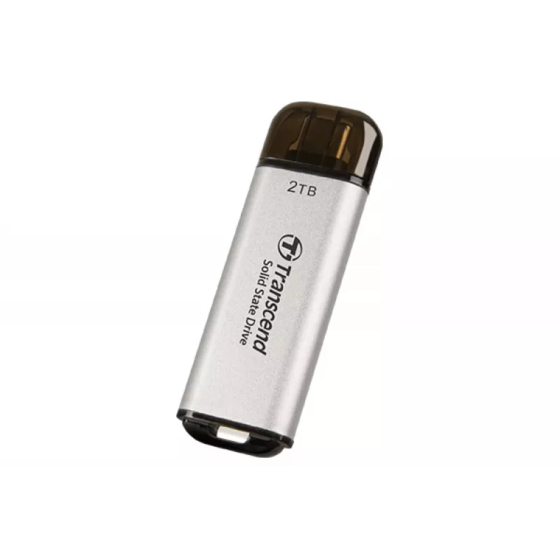 TRANSCEND Esd300s - 2TB kannettava SSD - USB Type-C - 3D Nand Flash - hopea