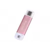 TRANSCEND Esd310p - 2TB kannettava SSD - USB Type-A / USB Type-C - pinkki