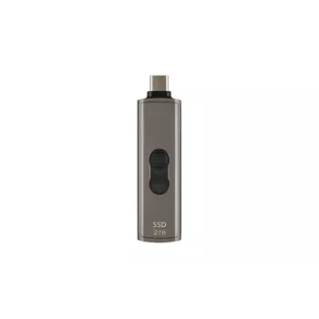 TRANSCEND SSD - Esd330c kannettava asema - 2 TB - USB Type-C - tummanruskea