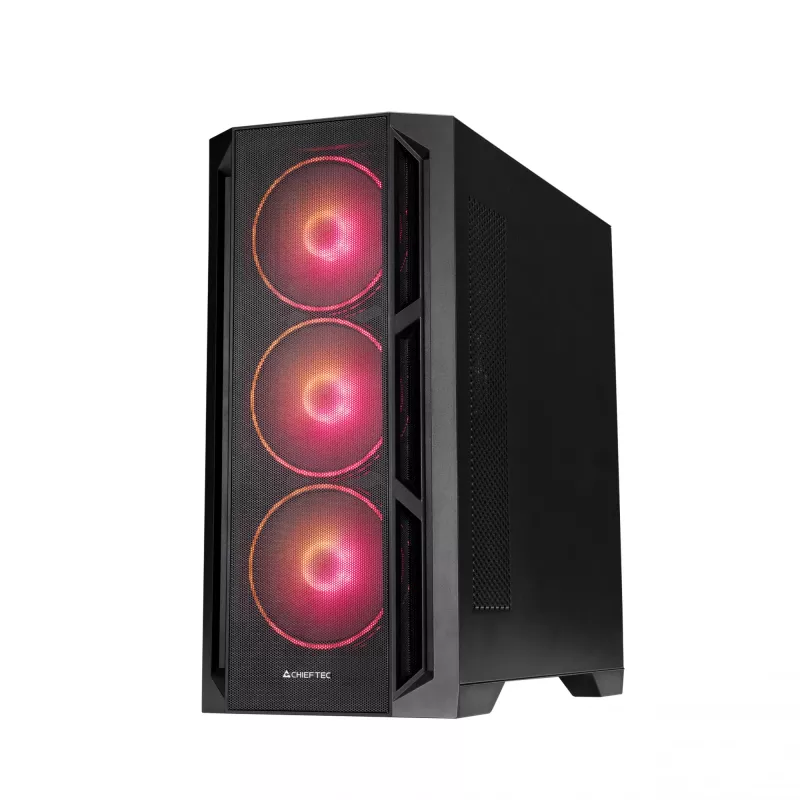 Chieftec PC-kotelo GA-01B-L-OP APEX LUMO Midi Tower musta