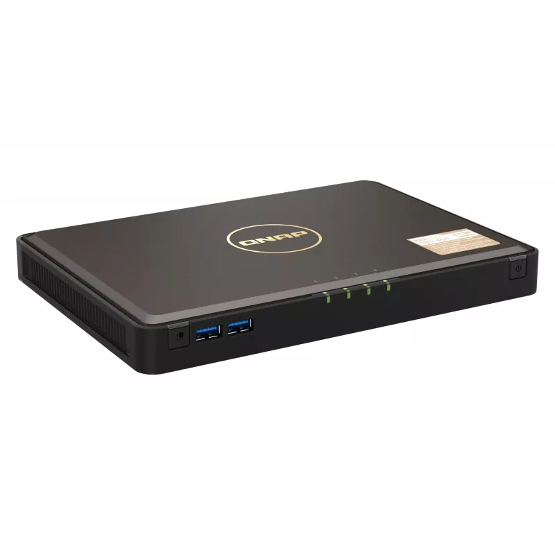 QNAP TBS-464 NAS Desktop Intel® Celeron® N5105 8 GB DDR4 0 TB QNAP Turbo System musta