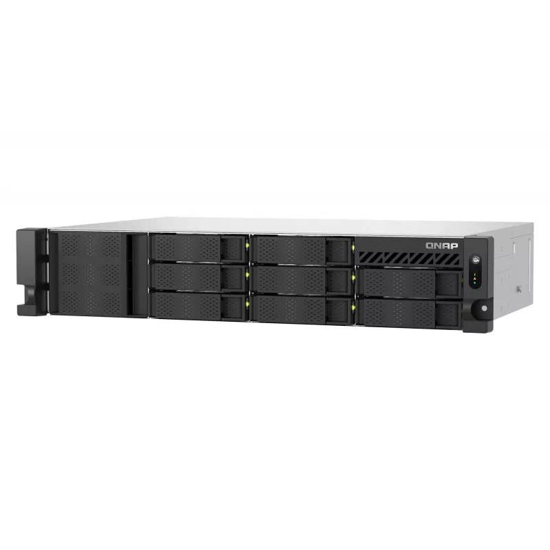 QNAP TS-855EU-8G NAS/tallennuspalvelin Rack (2U) Intel Atom® C5125 8 GB DDR4 0 TB QuTS hero Black