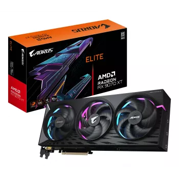 Näytönohjain GIGABYTE Radeon RX 9070 XT 16 GB GDDR6, PCIe 5.0, 256-bittinen, 339×136×59 mm