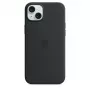 Suojakotelo Apple iPhone 15 Plus silikonikuori MagSafe-yhteensopiva musta