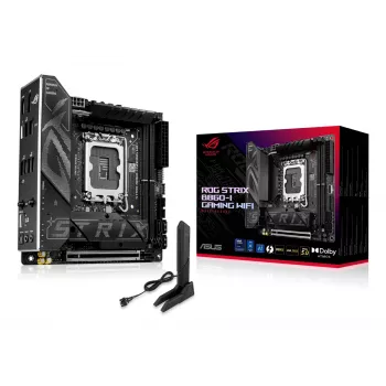 Emolevy ASUS ROG STRIX B860-I GAMING WIFI — Intel B860, LGA 1851, mini ITX, 2× DDR5 DIMM (jopa 128 GB), Wi‑Fi 7, 2.5Gb LAN