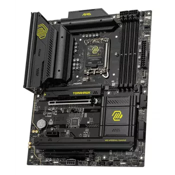 Emolevy MSI MAG B860 TOMAHAWK WIFI — Intel B860, LGA 1851, ATX, DDR5, 4x DIMM, 3x M.2, Wi‑Fi 7, 5GbE