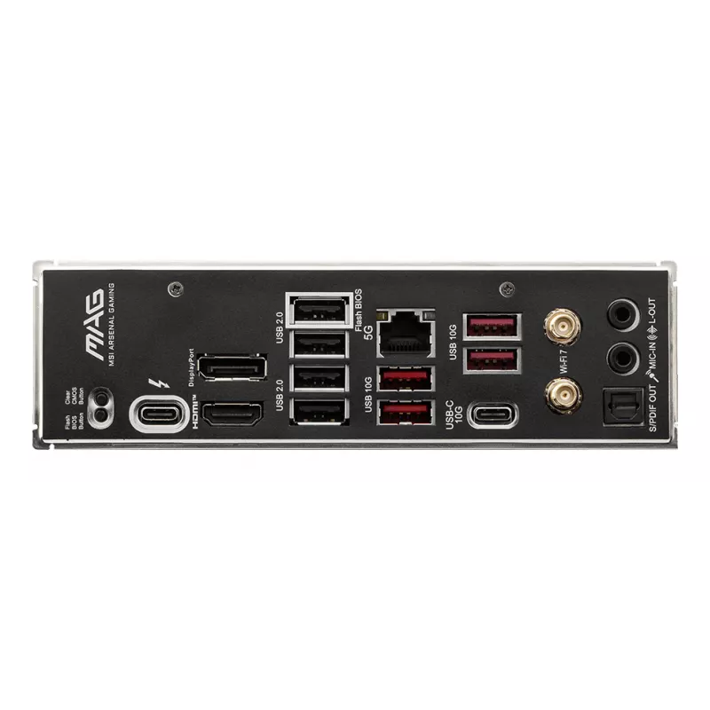 Emolevy MSI MAG B860 TOMAHAWK WIFI — Intel B860, LGA 1851, ATX, DDR5, 4x DIMM, 3x M.2, Wi‑Fi 7, 5GbE