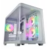 FSP S380-WA kotelo Mini Tower mITX, mATX valkoinen ARGB