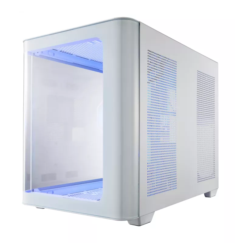 FSP S380-WA kotelo Mini Tower mITX, mATX valkoinen ARGB